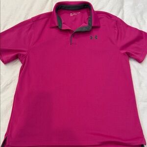 Under Armour Men's Vibrant Pink Polo